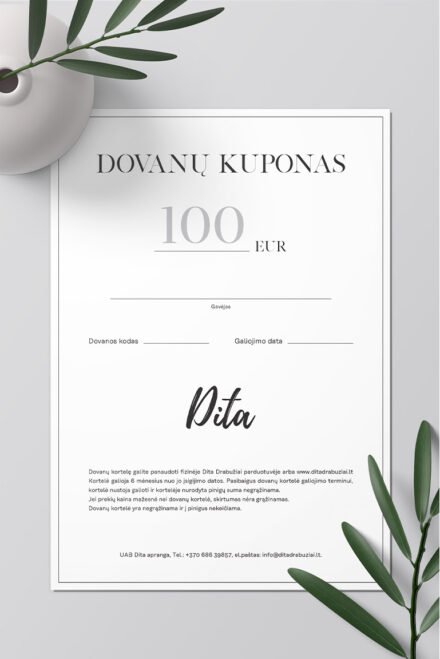 Dovanu kuponas 100eur