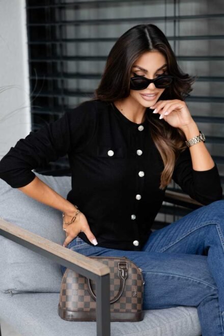 Megztinis Atėnė juodas