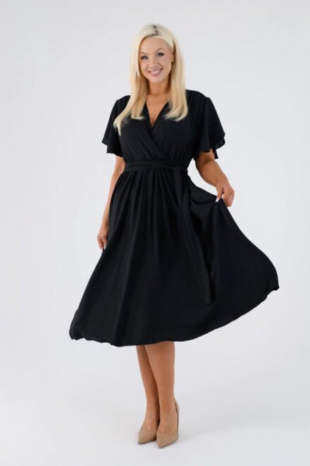 Elegantiškas suknelė Leticija juoda