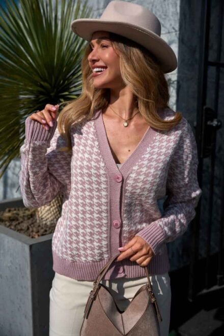 Megztinis moterims Rūta alyvinė