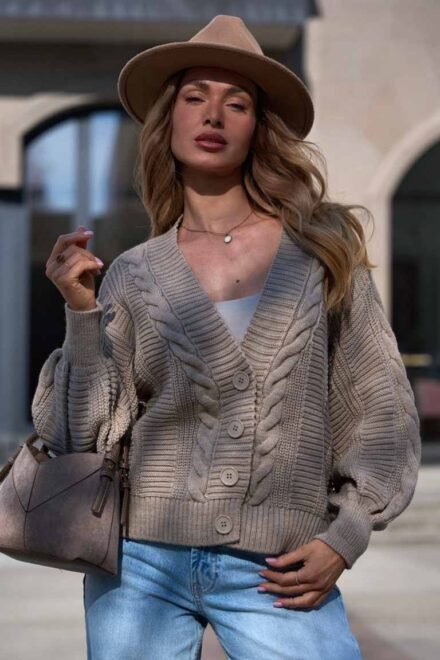 Megztinis moterims ugnė Kapučino