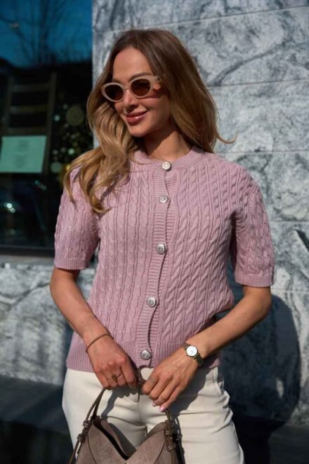 Megztinis moterims Urtė alyvinė