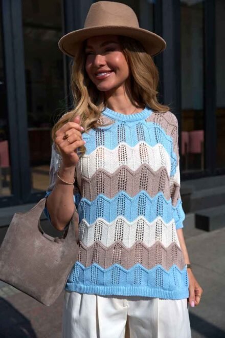 Megztinis moterims Vėja žydras