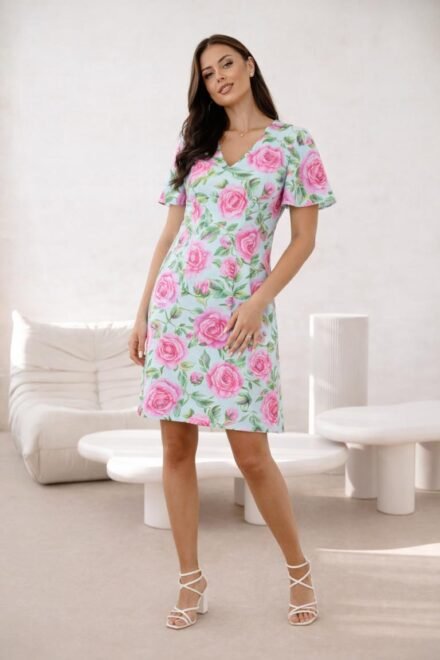 Laisvalaikio suknelė vasarai Katrina fuksija.