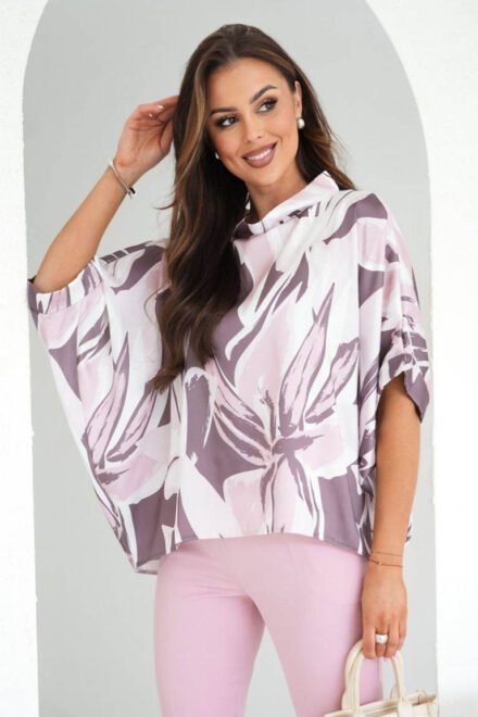 Kimono palaidinė moterims Izabelė alyvinė
