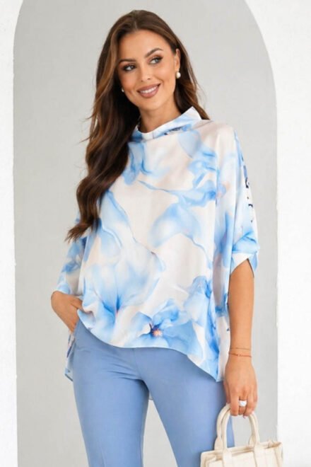 Kimono palaidinė moterims Izabelė žydra