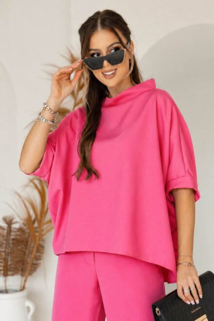 Kimono palaidinė moterims Medėja fuksijos