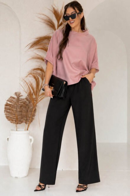 Kimono palaidinė moterims Medėja rožinė. Visa