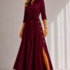 Elegantiška suknelė Leona bordo