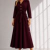 Elegantiška suknelė Leona bordo