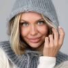 Kepurė gaubtuvas Nėja pilkas